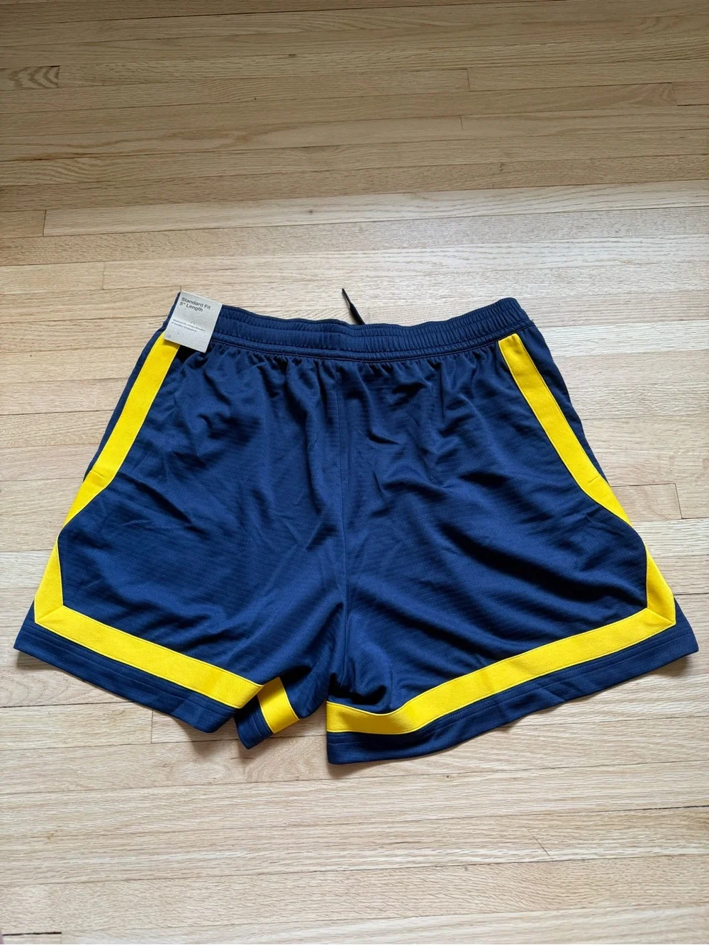Nike Navy and Gold Athletic Shorts